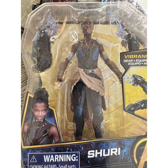 NIP Hasbro Marvel Avengers Black Panther SHURI 6-Inch FIGURE Vibranium Gear - Picture 2 of 4